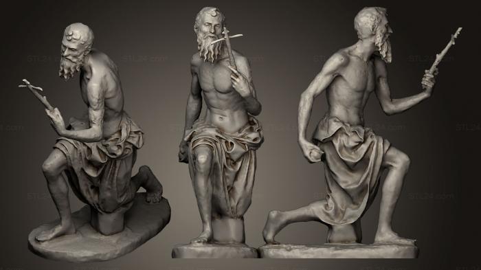 Statues antique and historical (Saint Jerome, STKA_1259) 3D models for cnc